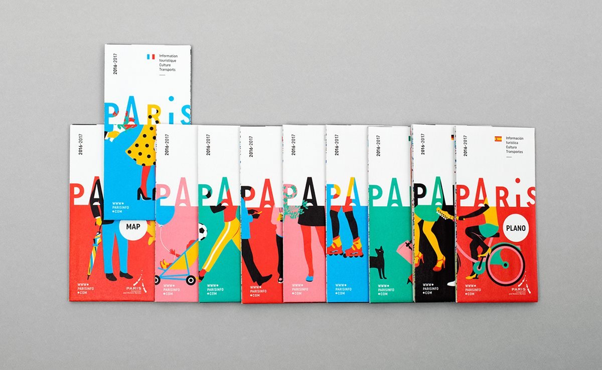 巴黎旅游局品牌設計塑造 插圖設計 冊子設計