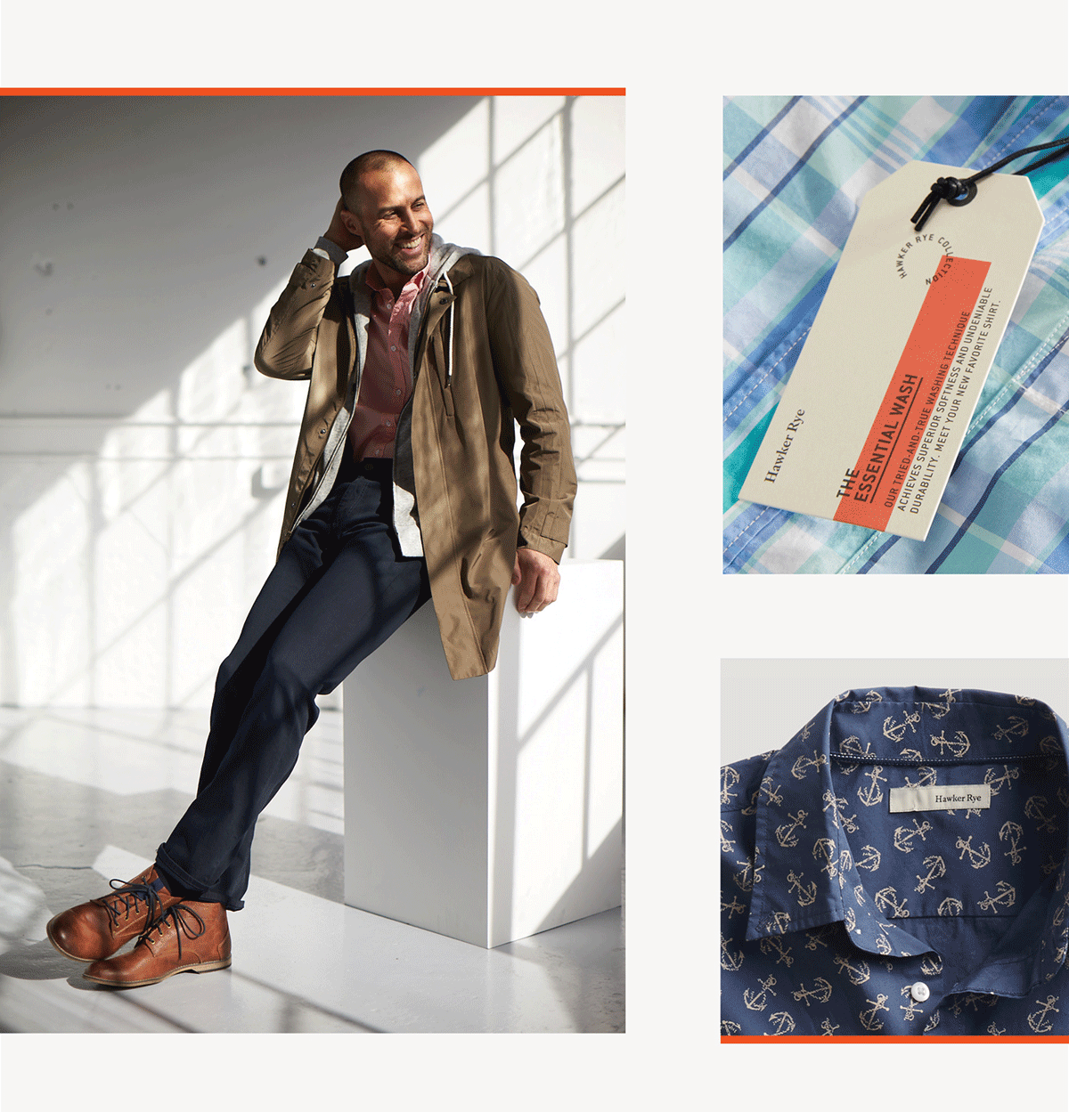 Hawker Rye服裝品牌形象 模特場景展示