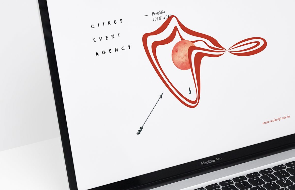 柑橘網站VI識別系統 網站展示