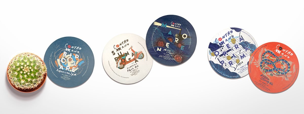Contromano 啤酒品牌包裝形象設計 插畫設計