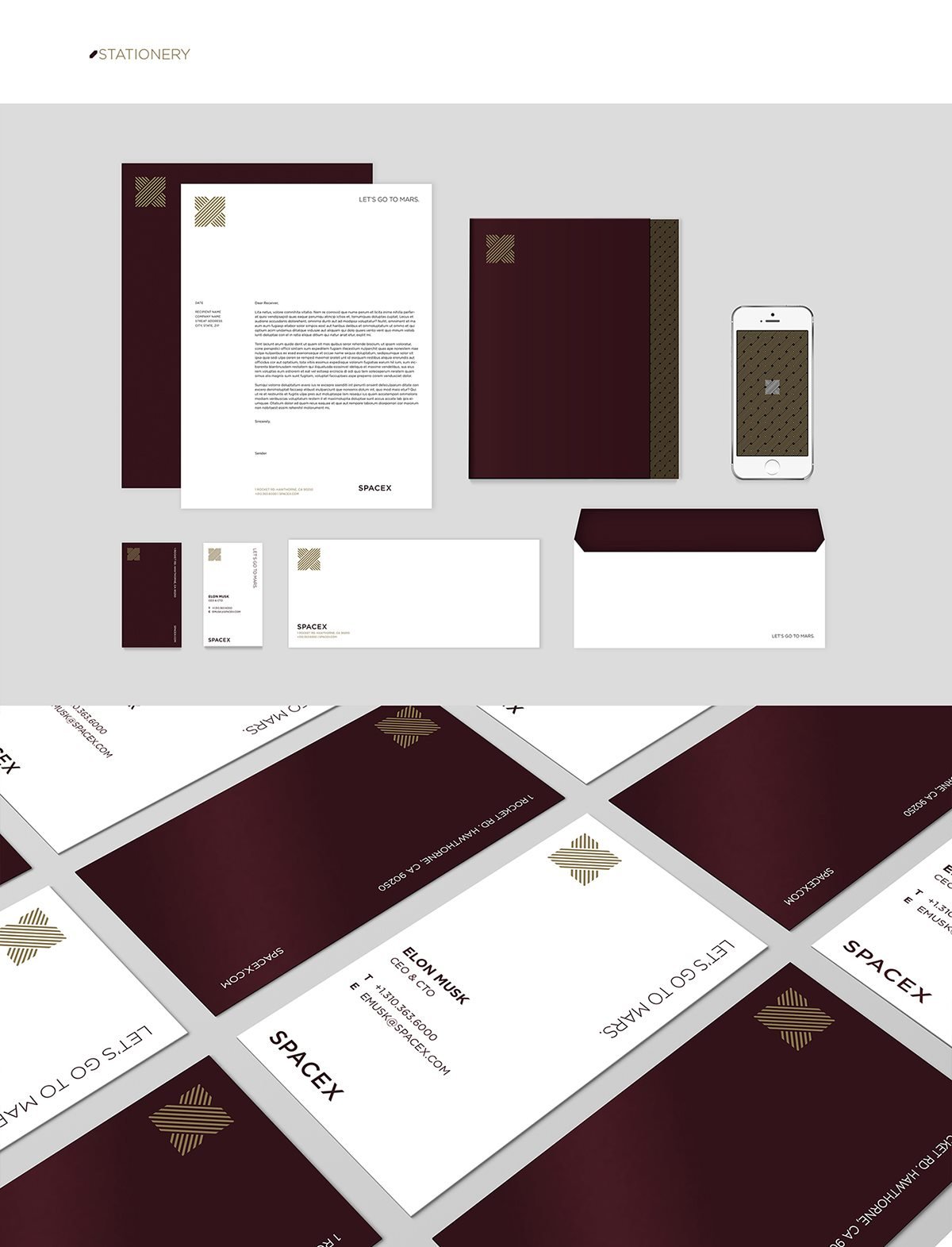 SpaceX美國(guó)航天科技品牌視覺(jué)設(shè)計(jì) 單頁(yè)設(shè)計(jì)展示