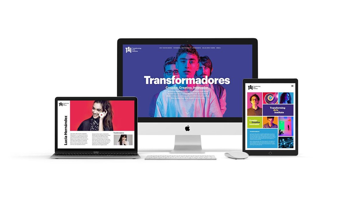 TAI藝術學校VI形象設計重塑 網站宣傳展示