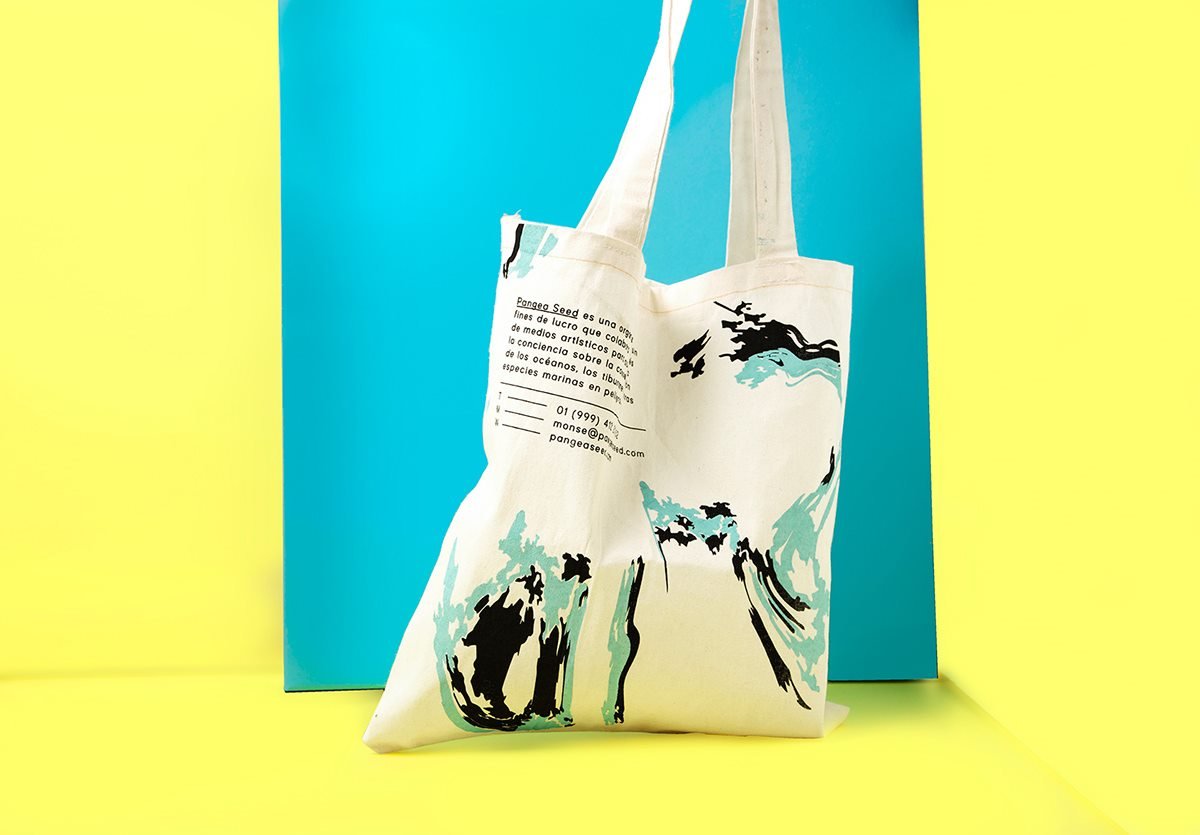 “PangeaSeed”時尚周刊VI設計形象 手提袋設計展示