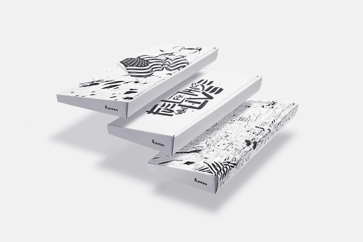 “和比薩”餐廳VI設(shè)計(jì)整改形象 包裝設(shè)計(jì)
