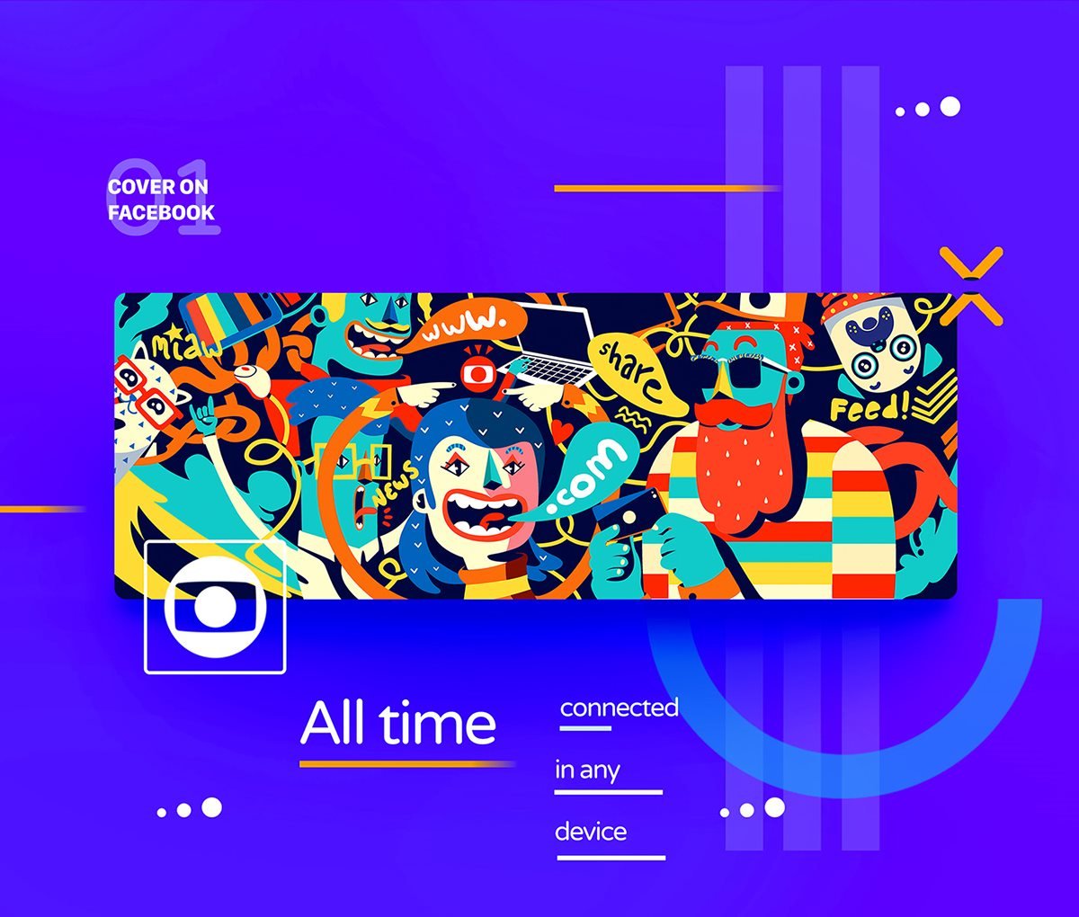 GLOBO插畫創意形象設計 插畫形象設計