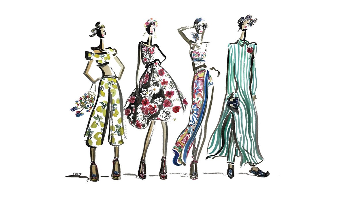 F\R租賃服裝VI設計形象 插畫設計