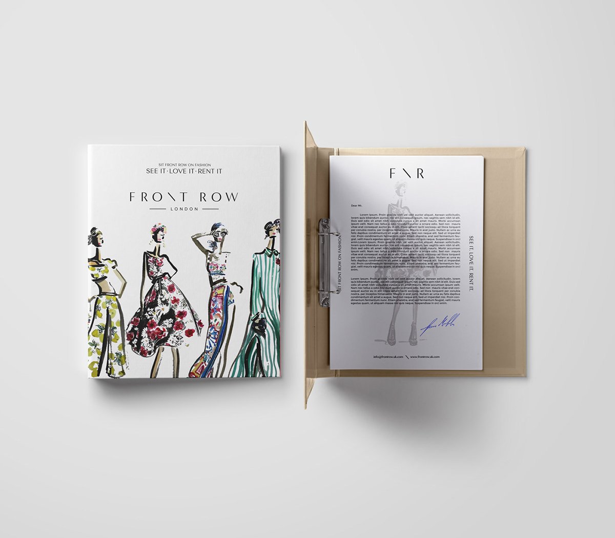 F\R租賃服裝VI設計形象 文件夾設計