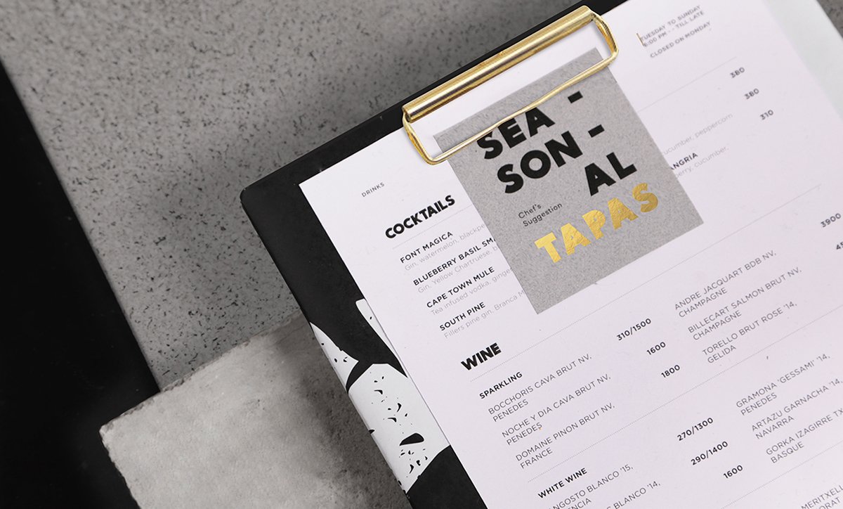 TORO餐廳餐飲VI設計 菜單頁設計