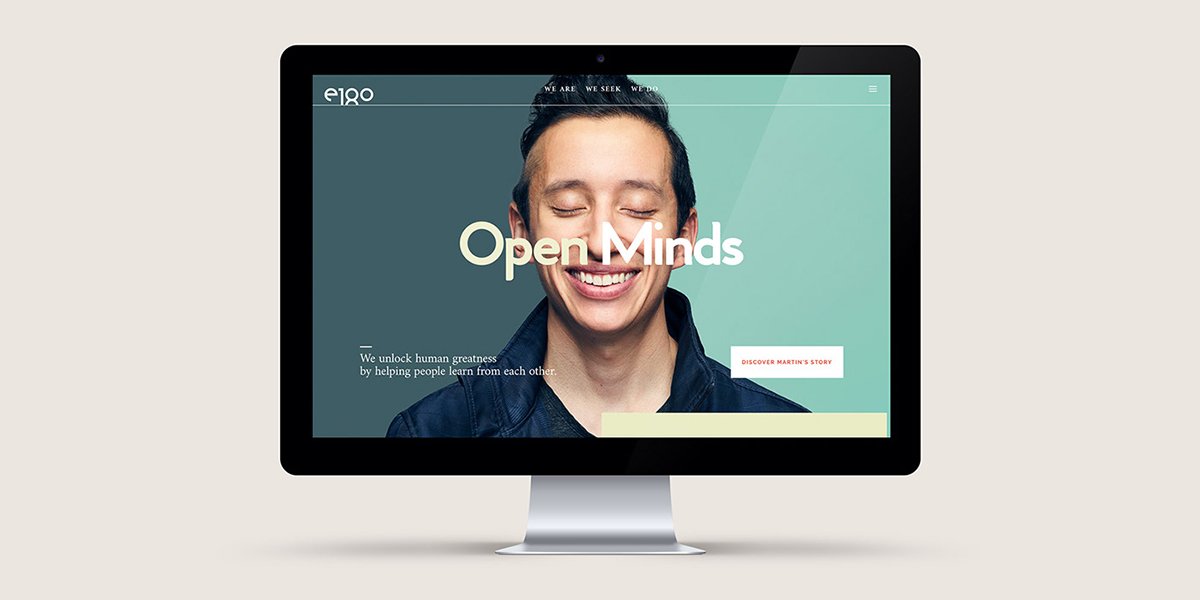 E180互聯網平臺VI形象更新展示 網站設計