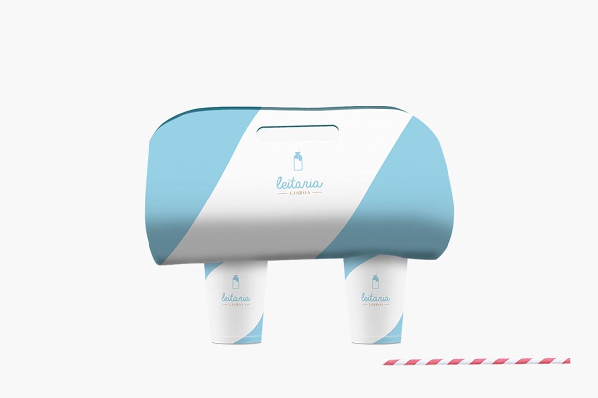 Leitaria早餐店VI形象設計 打包盒設計