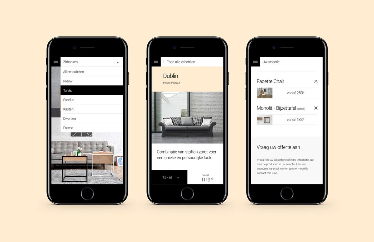 Sanskriet家具VI設計形象欣賞 手機APP展示