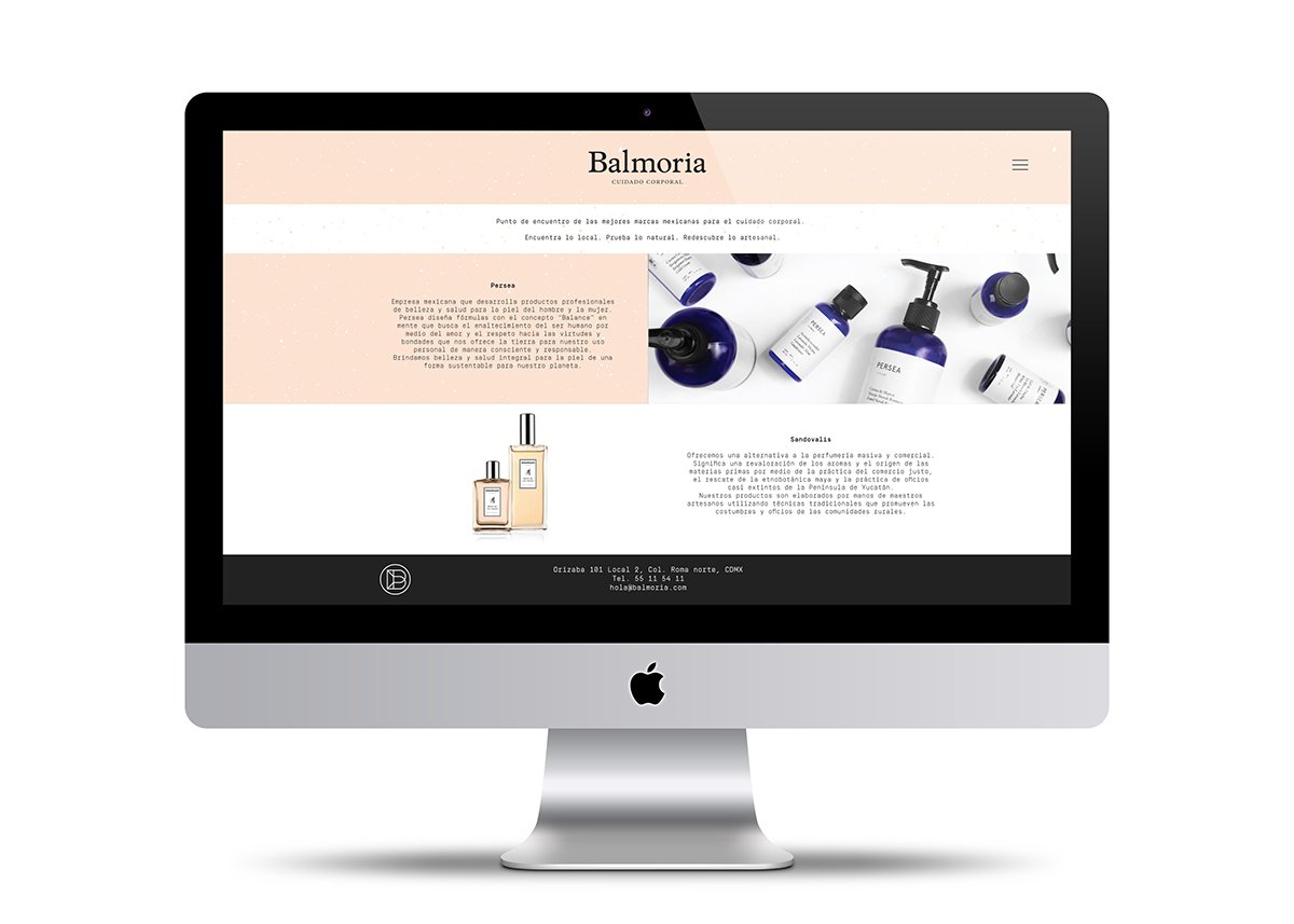 Balmoria美容產(chǎn)品VI形象  網(wǎng)站設計