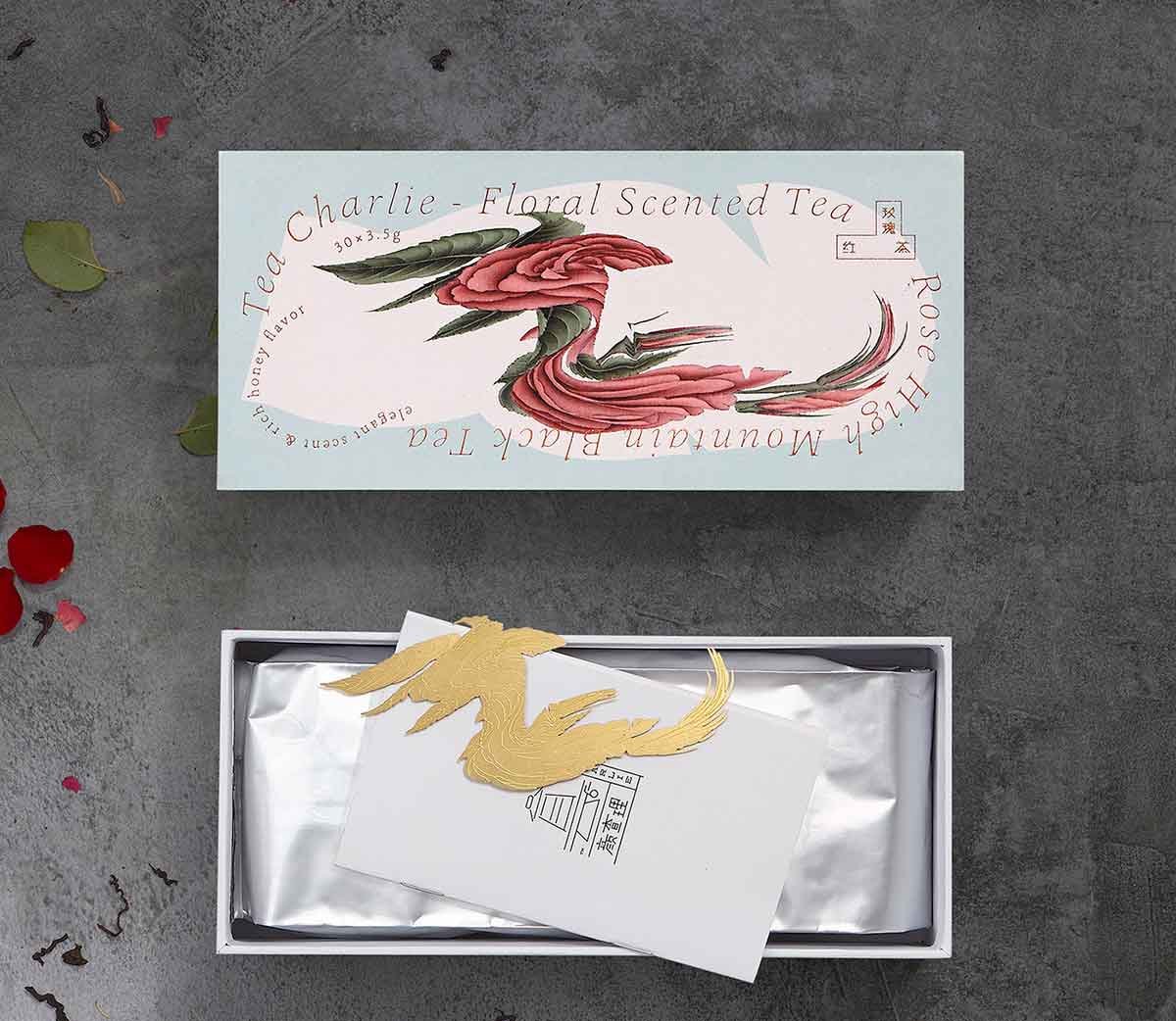 深圳VI設計 深圳VI策劃 茶查理花茶VI形象設計 標志設計