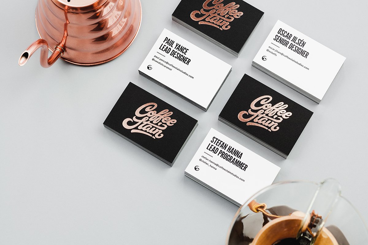 深圳VI設(shè)計  深圳VI策劃  Coffeestain咖啡廳VI形象設(shè)計  名片設(shè)計