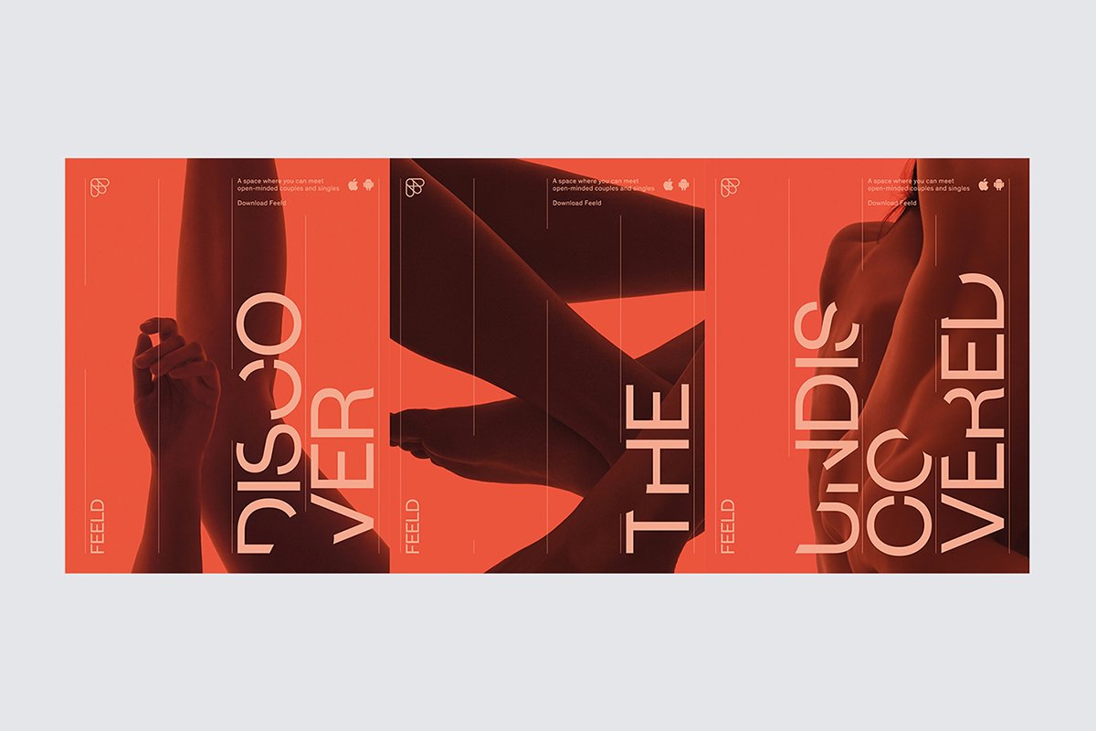 深圳VI設計  深圳VI策劃  Feeld網絡平臺VI設計  海報設計
