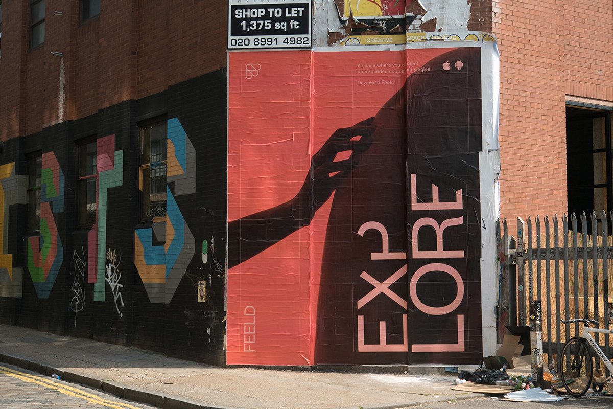 深圳VI設計  深圳VI策劃  Feeld網絡平臺VI設計  海報設計