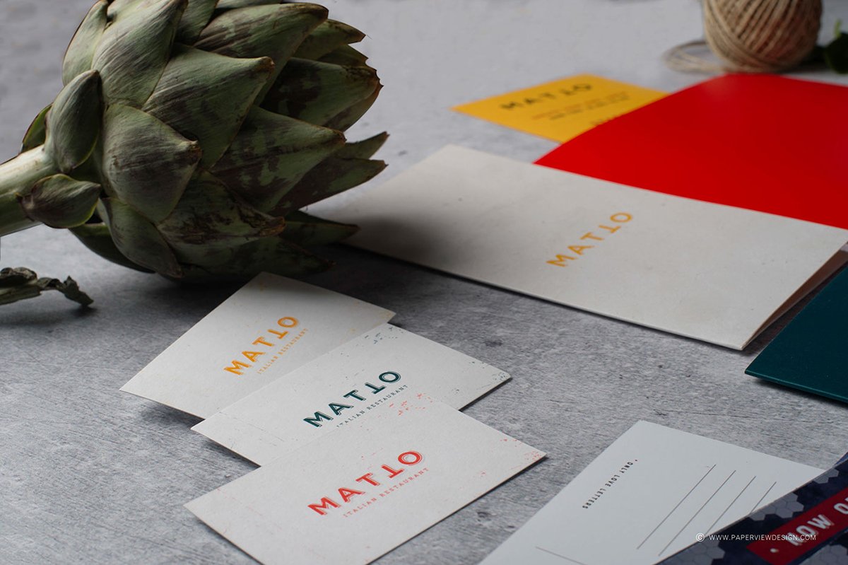 深圳VI設計 深圳VI策劃 Matto餐廳VI形象設計 名片設計