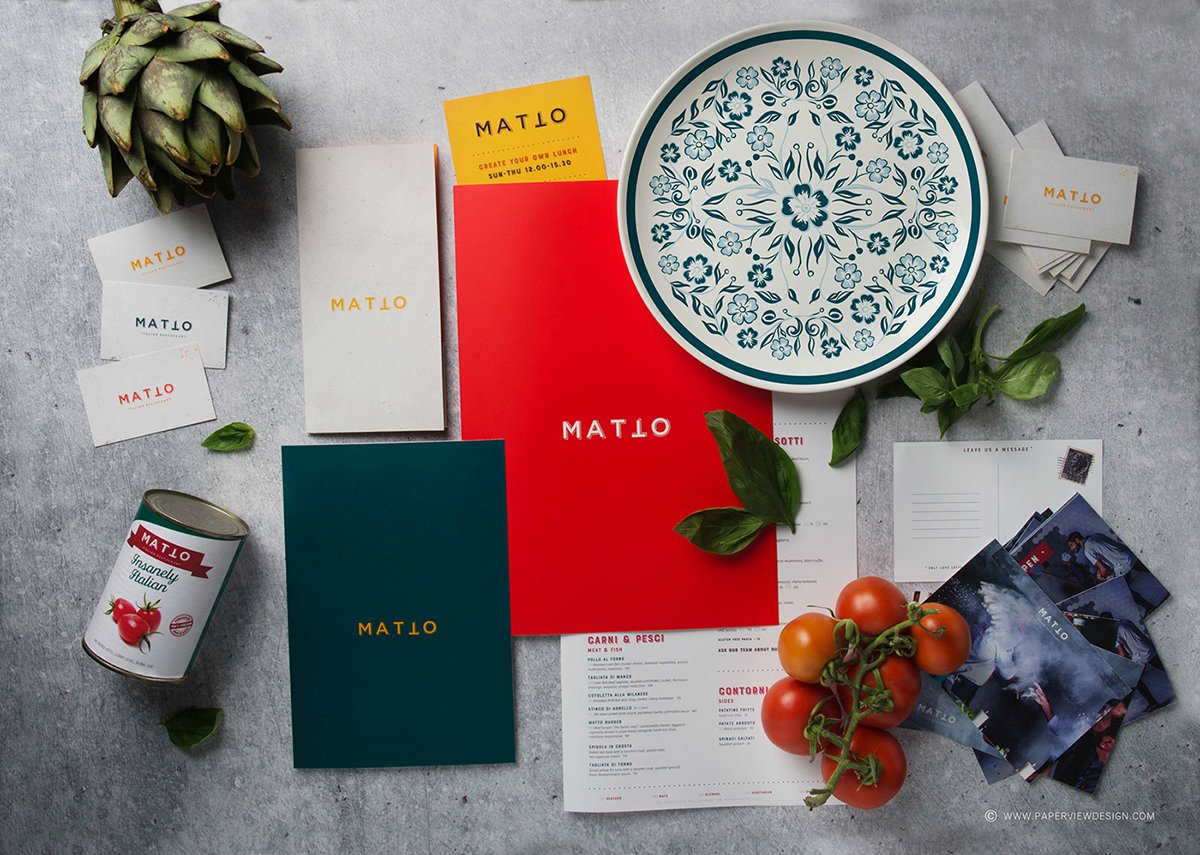 深圳VI設計 深圳VI策劃 Matto餐廳VI形象設計 單頁設計