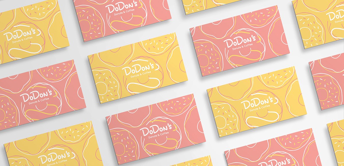 深圳VI設計 深圳VI策劃 DODON'S甜點VI形象設計 名片設計