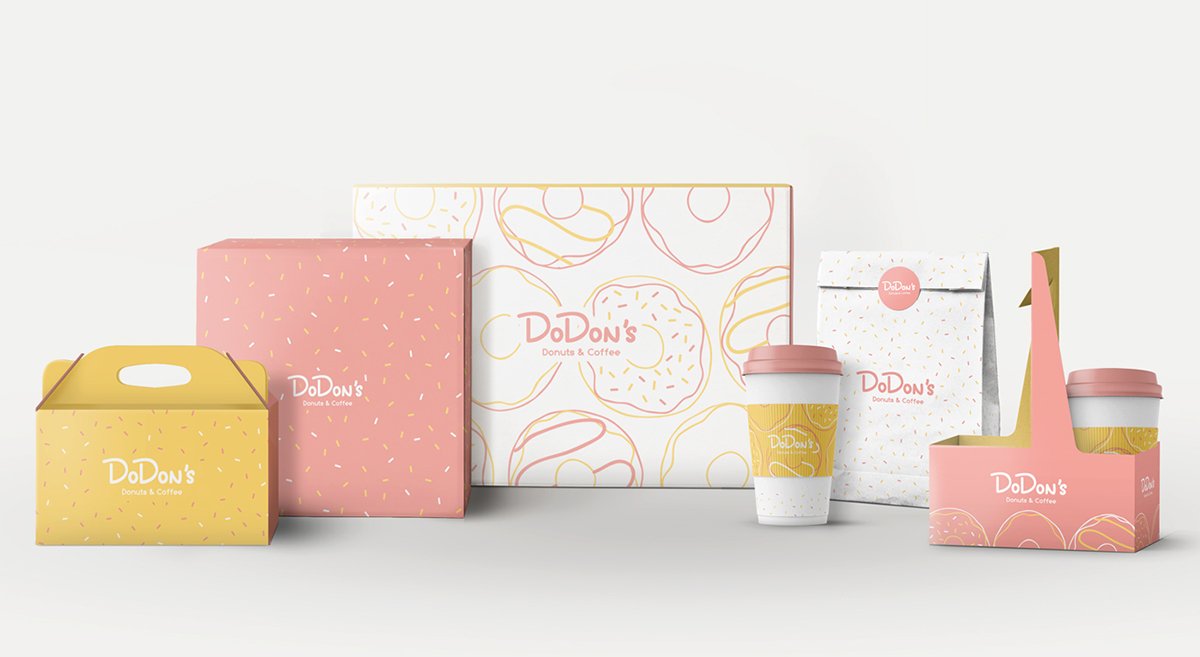 深圳VI設計 深圳VI策劃 DODON'S甜點VI形象設計 包裝設計