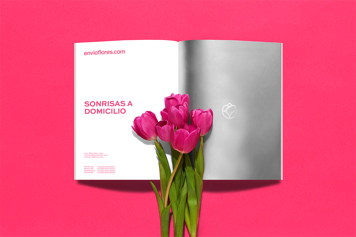 深圳VI設計 深圳VI策劃 Enviaflores花卉商店VI形象設計 畫冊設計