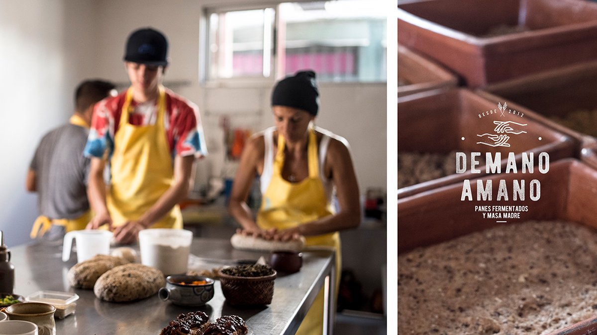 深圳VI設計 深圳VI策劃 De mano a Mano面包店VI形象設計 場景展示