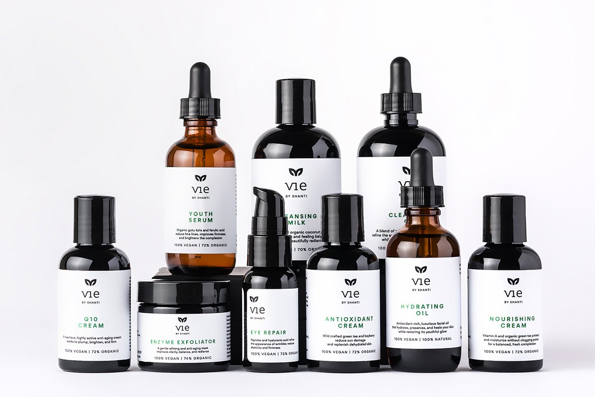 深圳VI設計 深圳VI策劃 VIEBYSHANTI天然護膚品包裝形象設計 包裝設計