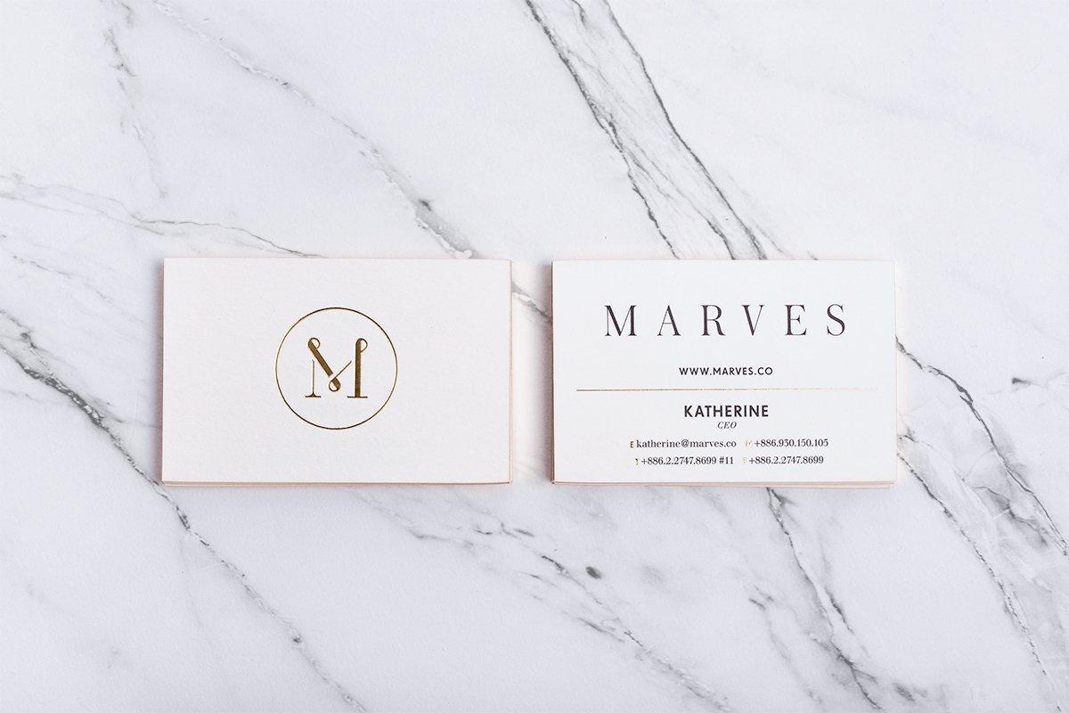 深圳品牌設計 深圳品牌策劃 MARVES女性時尚服裝品牌形象設計 名片設計