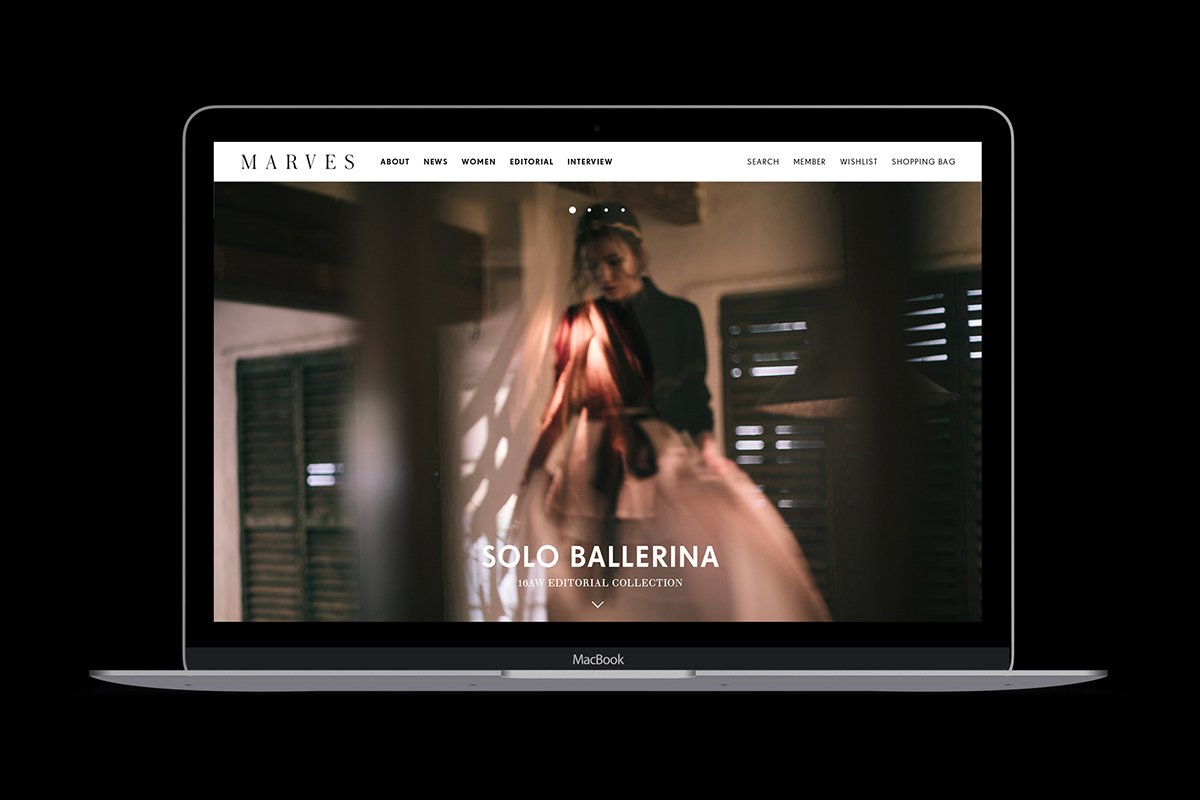 深圳品牌設計 深圳品牌策劃 MARVES女性時尚服裝品牌形象設計 網站設計
