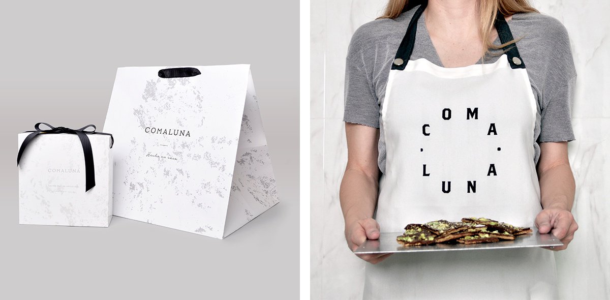 深圳VI設計 深圳VI策劃 Comaluna糕點店VI形象設計 服裝設計