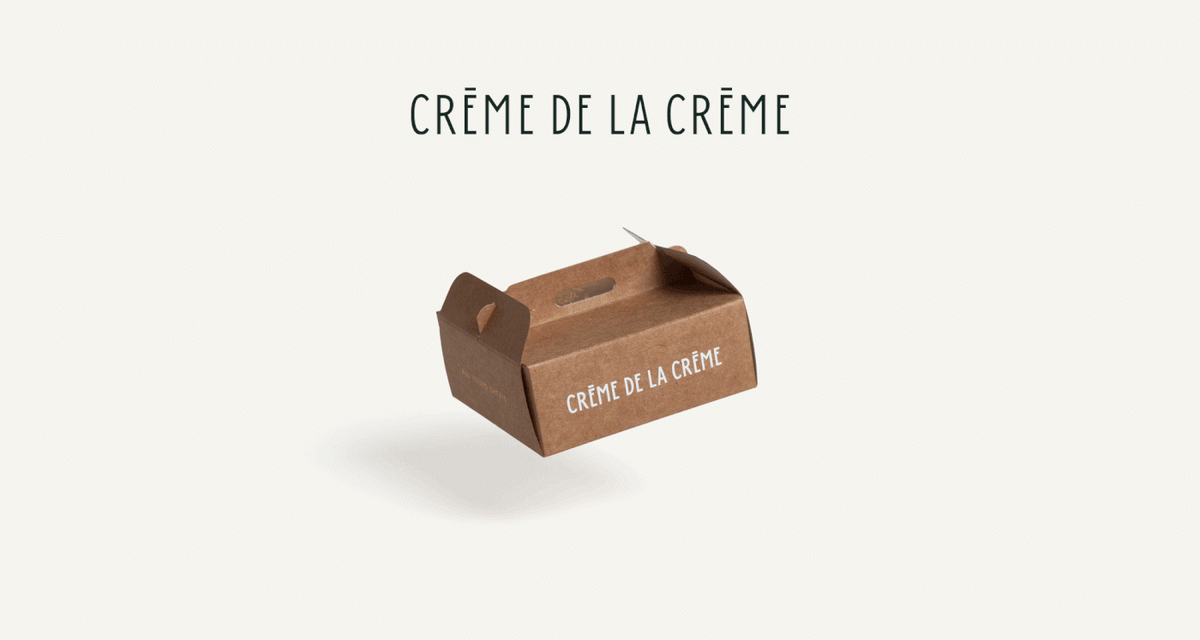 深圳VI設計 深圳VI策劃 CREME DE LA CREME甜品店形象設計 包裝設計