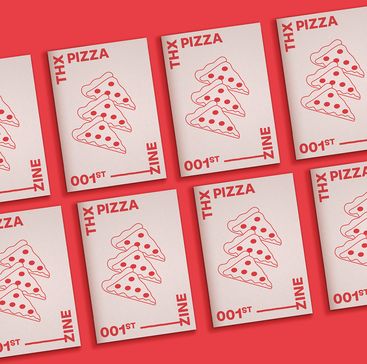 深圳VI設計 深圳VI策劃 THX PIZZA披薩VI設計形象 畫冊設計