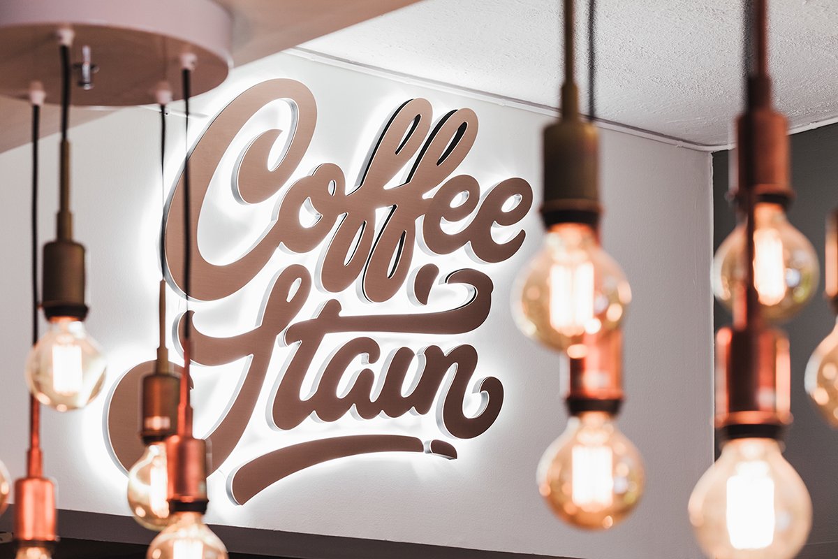 深圳VI設計 深圳VI策劃 Coffeestain咖啡廳VI形象設計 標志設計