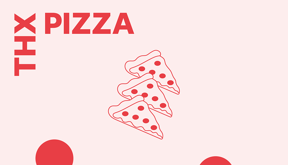 深圳VI設計 深圳VI策劃 THX PIZZA披薩VI設計形象 標志設計