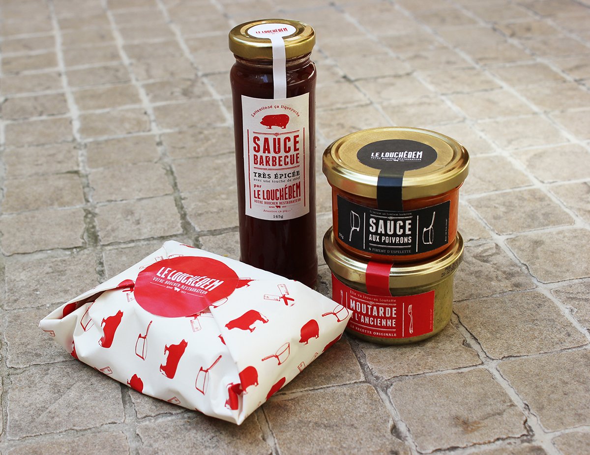 深圳VI設計 深圳VI策劃 Louchebem巴黎牛肉批發VI形象設計 包裝設計