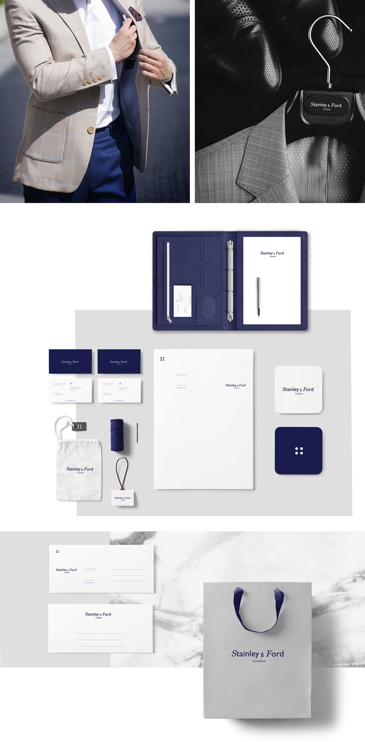 Stainley&Ford高端定制服裝品牌形象設計賞析 服裝品牌設計、標志設計、服裝品牌形象設計、包裝設計、名片設計
