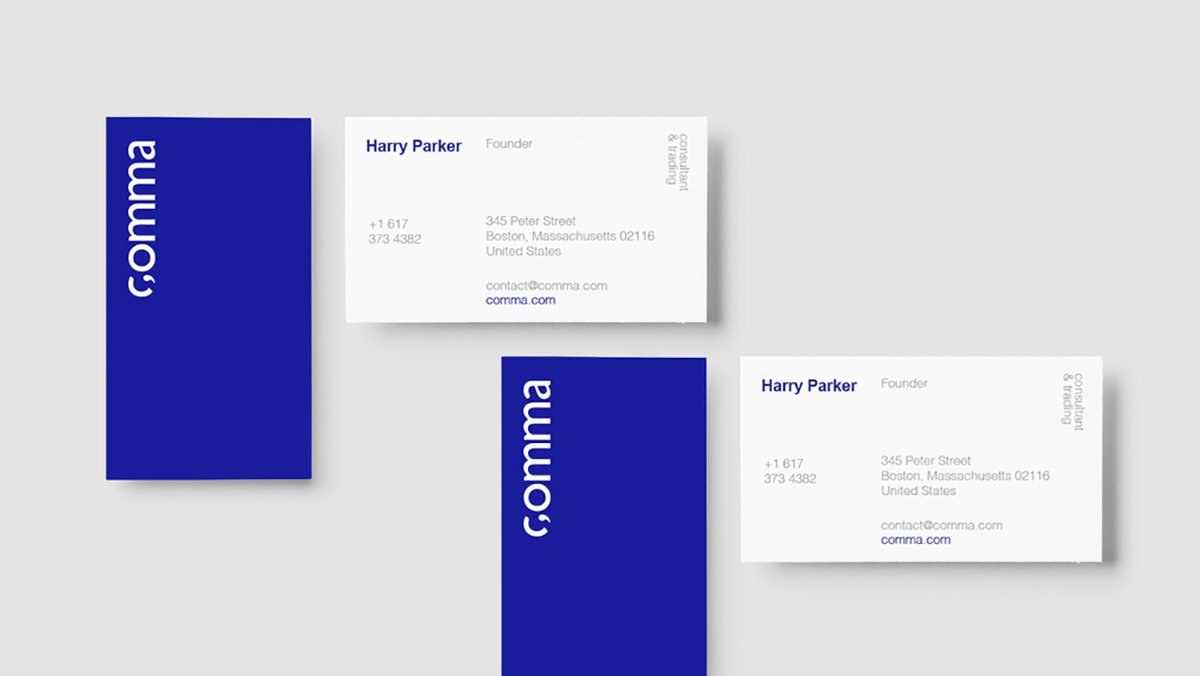 Comma咨詢公司品牌形象設計欣賞 品牌設計、VI設計、品牌形象設計、標志設計、名片設計