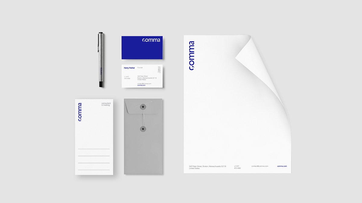 Comma咨詢公司品牌形象設計欣賞 品牌設計、VI設計、品牌形象設計、標志設計、名片設計
