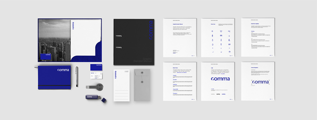 Comma咨詢公司品牌形象設計欣賞 品牌設計、VI設計、品牌形象設計、標志設計、名片設計