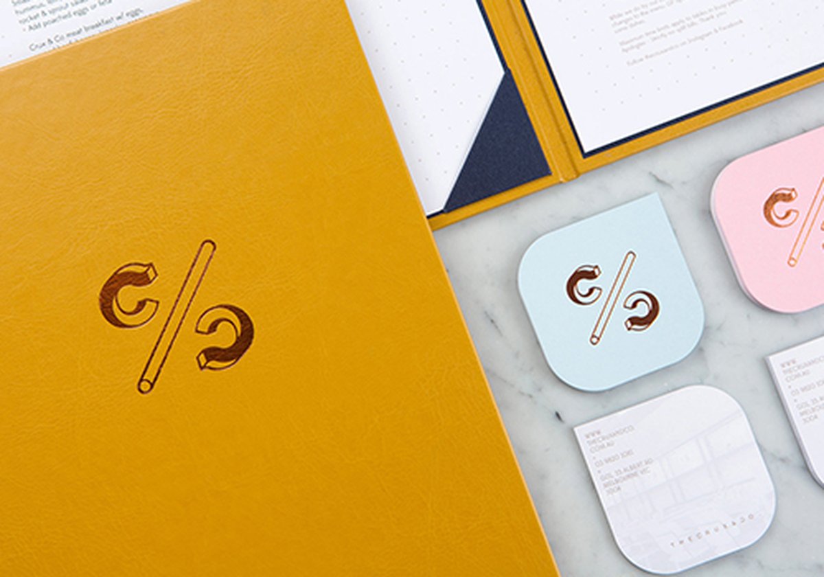 Crux & Co餐飲店品牌vi設(shè)計和logo設(shè)計——字母組合的標(biāo)志設(shè)計