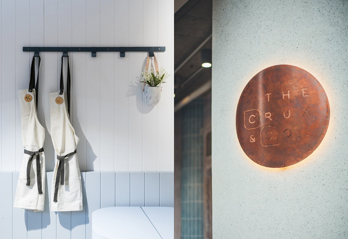 Crux & Co餐飲店品牌vi設(shè)計和logo設(shè)計——字母組合的標(biāo)志設(shè)計，vi設(shè)計，餐飲vi設(shè)計，餐飲品牌vi設(shè)計，logo設(shè)計，品牌標(biāo)識vi設(shè)計，品牌vi設(shè)計，品牌策劃，深圳vi設(shè)計，左右格局