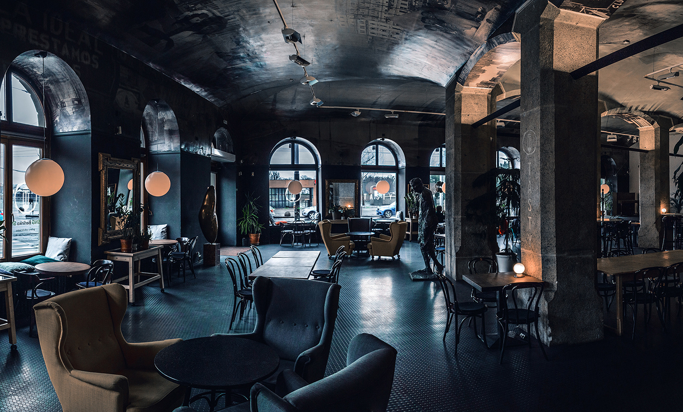 現代 Tasty 餐廳和酒廊（餐飲）品牌VI設計，餐飲品牌vi設計，空間設計，品牌策劃，深圳vi設計，左右格局