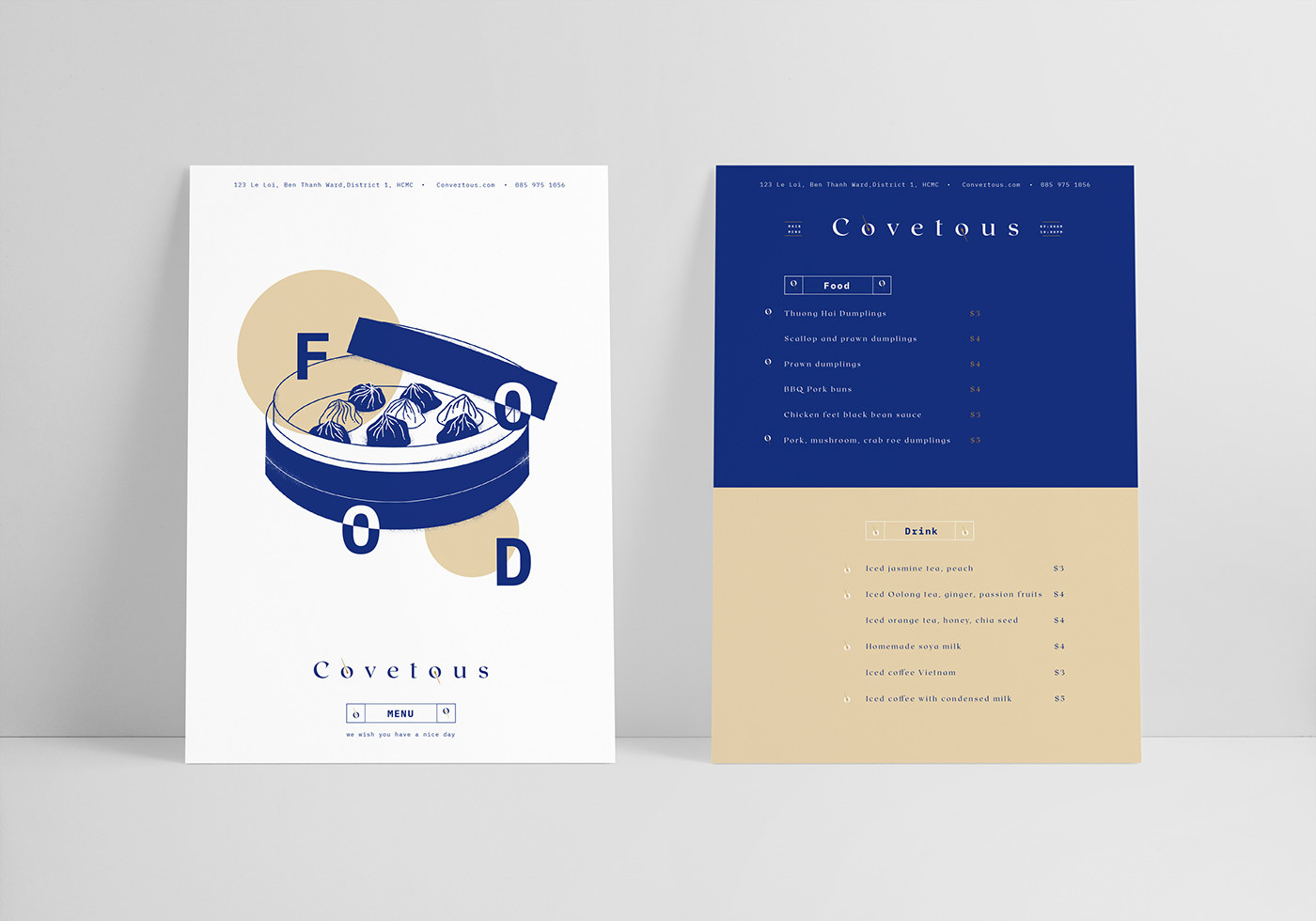 越南風味餐廳商店品牌vi設計和標識設計，餐飲品牌vi設計，餐飲品牌策劃，深圳vi設計，左右格局