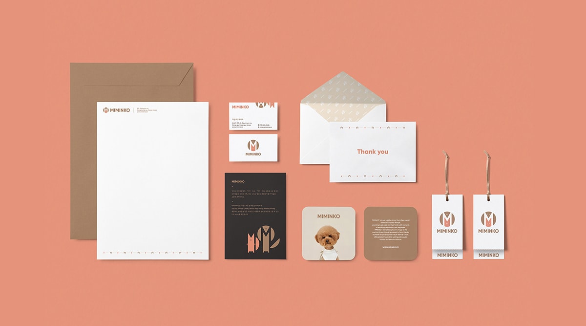 高端MIMINKO寵物用品品牌體驗VI形象設計，品牌視覺設計，品牌策劃，VI形象設計，深圳品牌設計，左右格局
