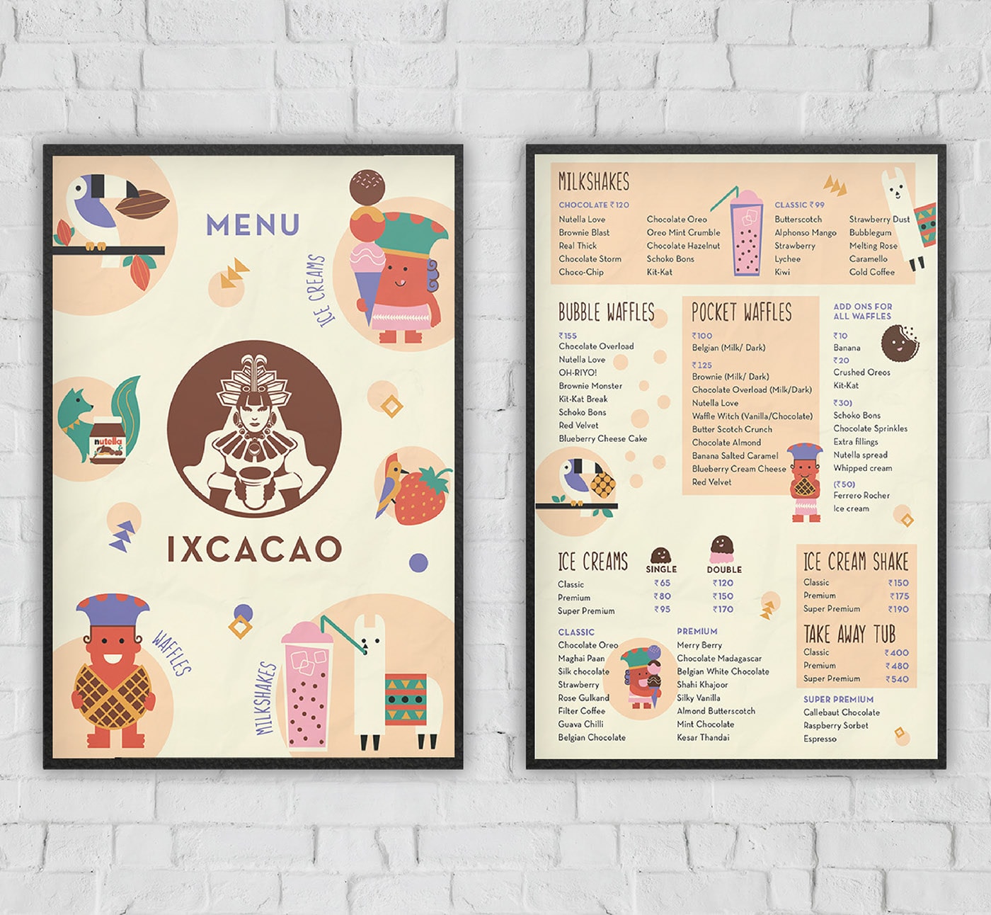 瑪雅藝術主題甜點店Ixcacao品牌VI視覺設計 瑪雅藝術主題甜點店Ixcacao品牌VI視覺設計,食品VI設計,品牌視覺設計,深圳VI設計,左右格局