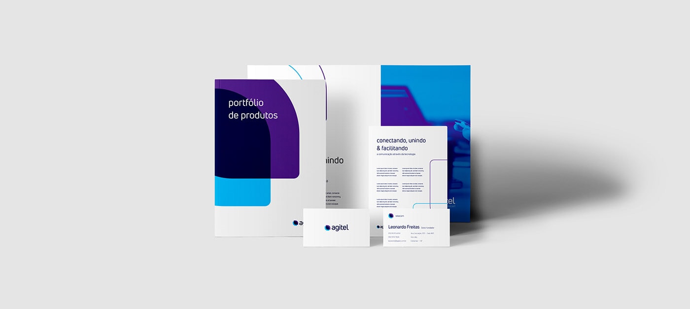 Agitel 通訊IP科技公司品牌VI設計和品牌logo設計，科技企業VI設計，品牌形象設計，深圳VI設計，左右格局
