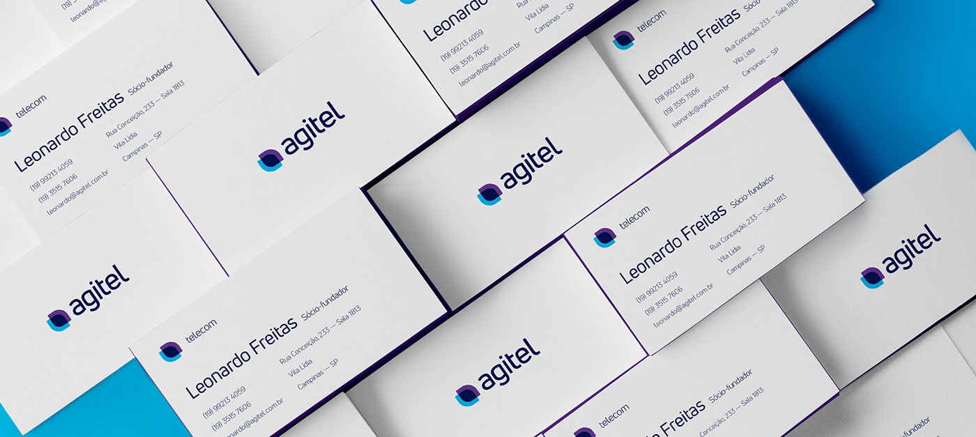 Agitel 通訊IP科技公司品牌VI設計和品牌logo設計，科技企業VI設計，品牌形象設計，深圳VI設計，左右格局