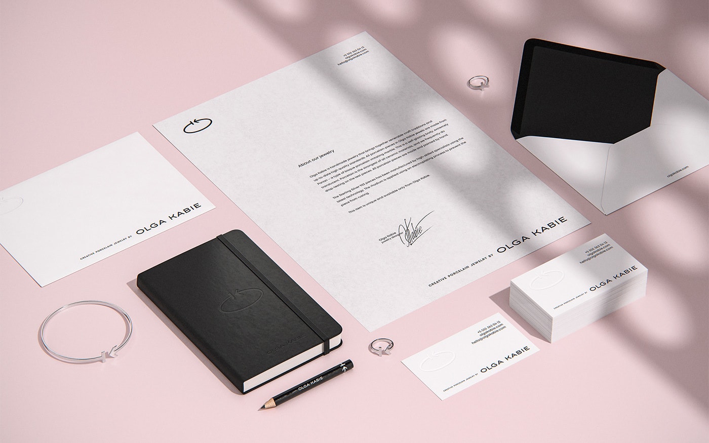 時尚首飾珠寶VI設計塑造簡約包裝形象，珠寶VI設計，珠寶包裝設計，時尚品牌設計，左右格局