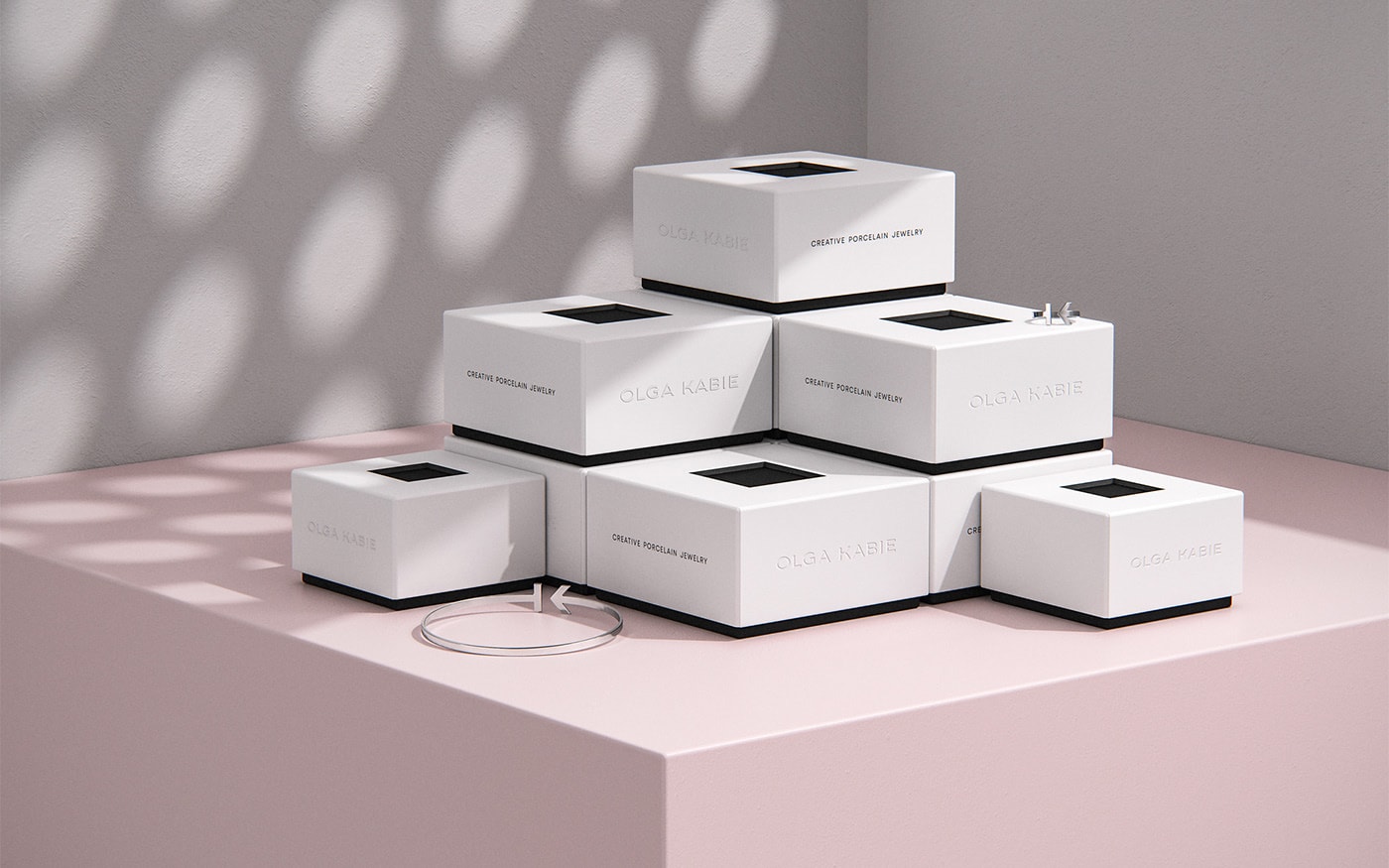 時尚首飾珠寶VI設計塑造簡約包裝形象，珠寶VI設計，珠寶包裝設計，時尚品牌設計，左右格局