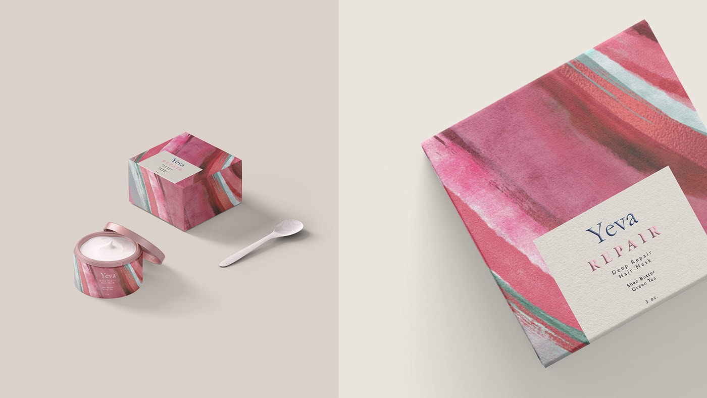 YEVA個性化護膚品品牌VI設計—多樣化的產品包裝塑造 化妝品VI設計,VI形象設計,品牌包裝設計,深圳VI設計